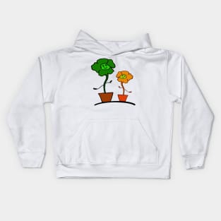 Flower Talk Kids Hoodie